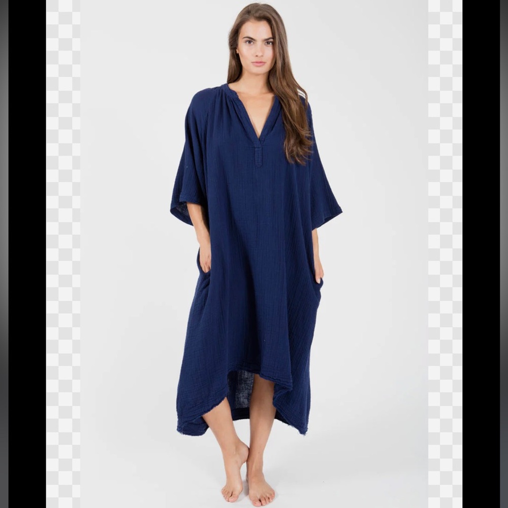 9seed Tangier Caftan in Pacific, NWT, one size